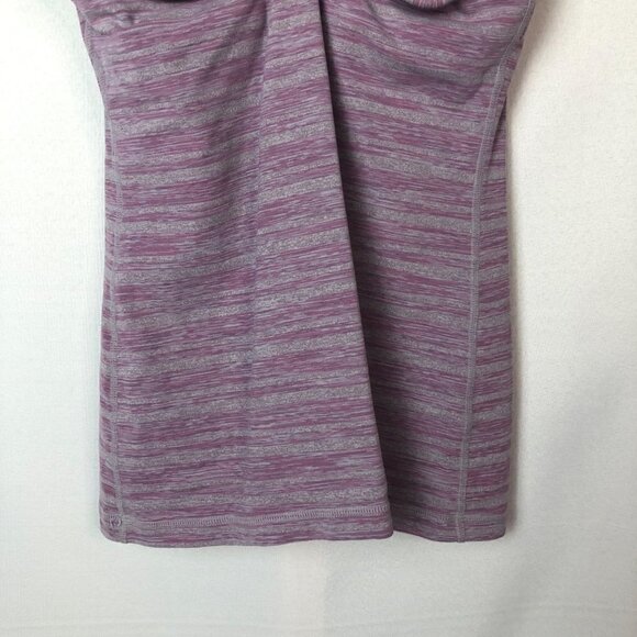 Lululemon Power Y Muted Mauve Stripes Galore Athletic Tank Top 6 - Picture 8 of 9